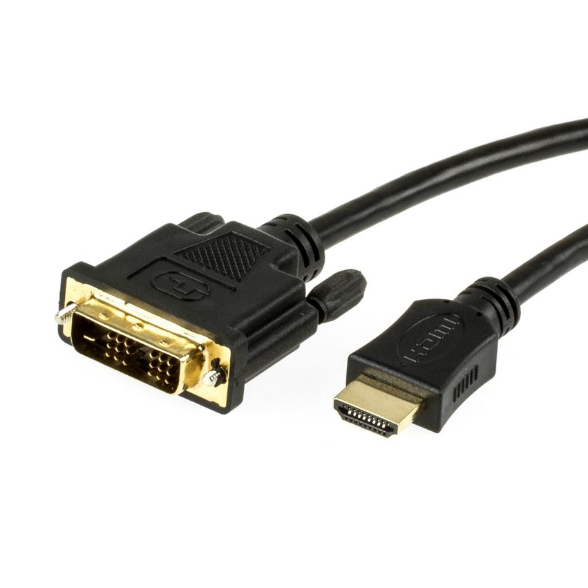 Câble vidéo HDMI vers DVI, modèle DVI 18+1, 2m Câble vidéo HDMI vers DVI, modèle DVI 18+1, 2m