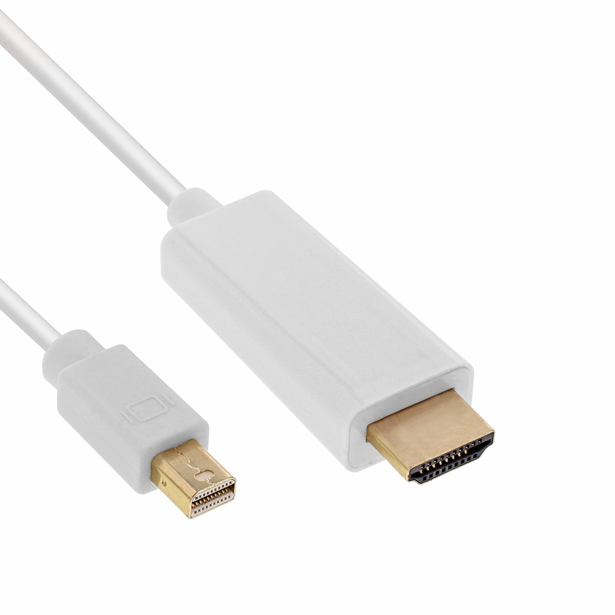 Câble Mini DisplayPort vers HDMI, 4K2K, avec audio, 2m