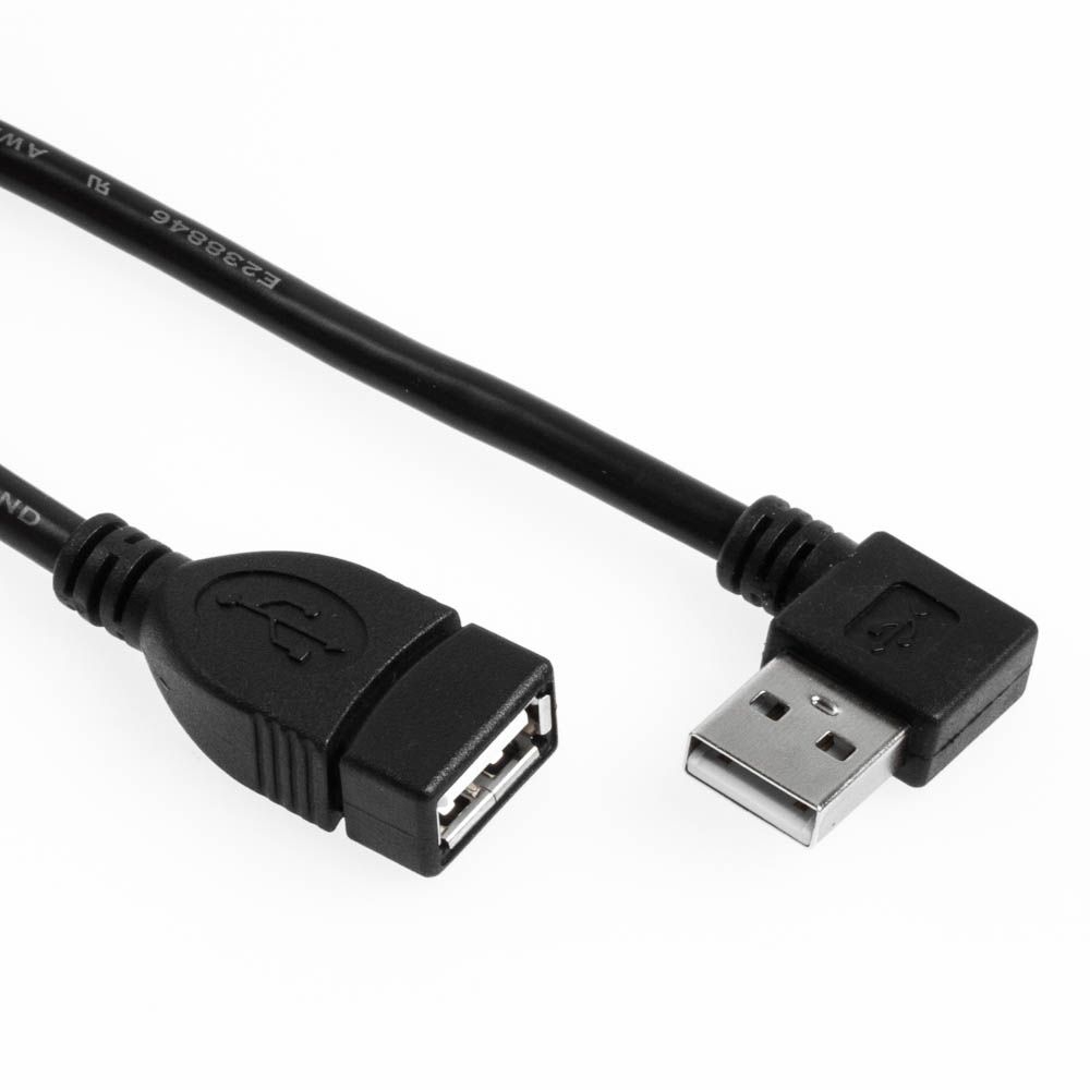 Rallonge USB AA COUDEE À DROITE 50cm