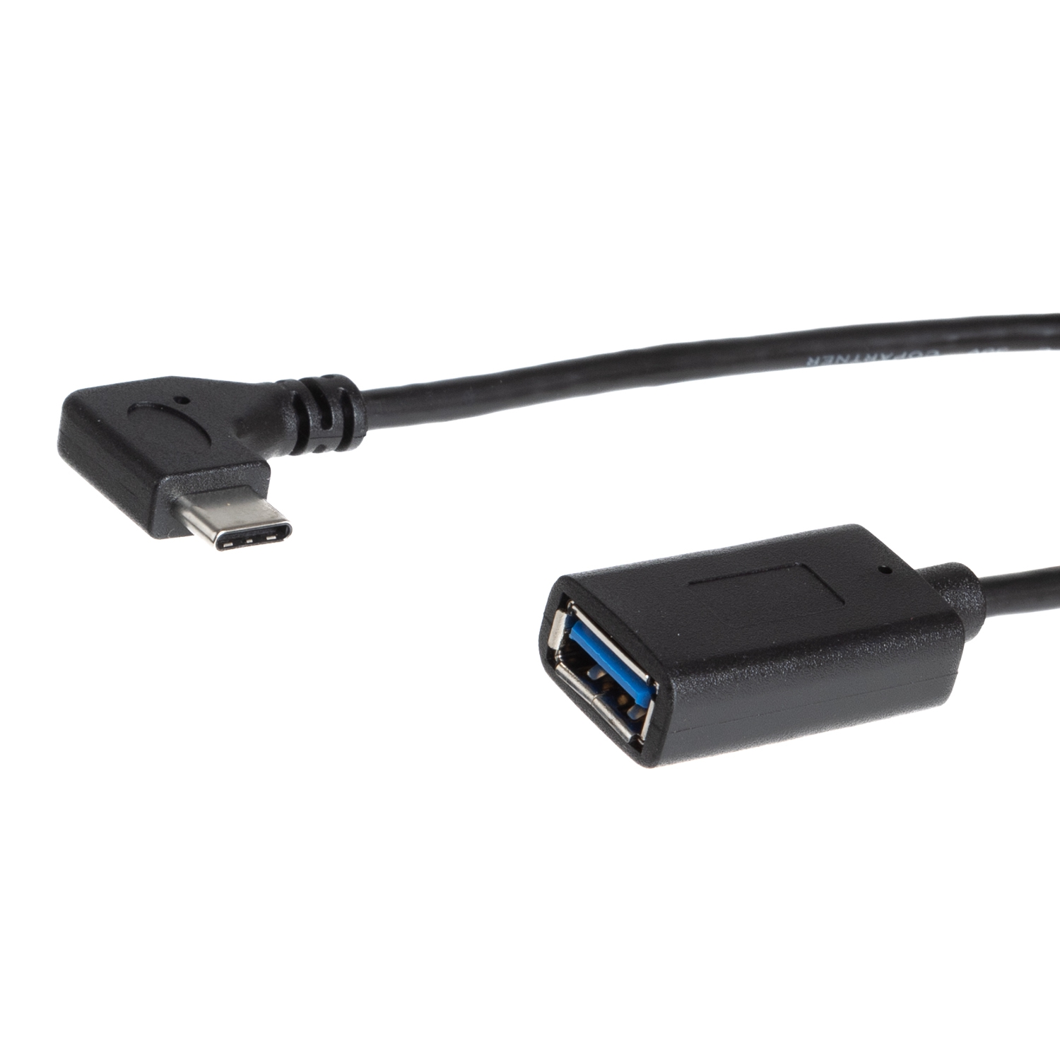 Câble USB 3.1 Type-C™ mâle coudés à 90° vers USB 3.0 A femelle 1m
