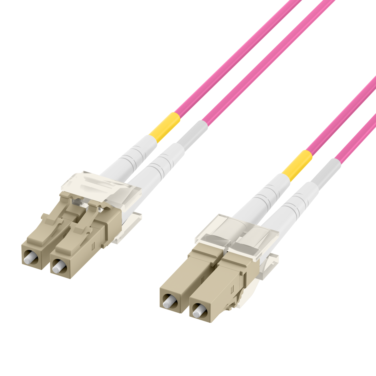 Câble de fibre optic LC vers LC DUPLEX 50/125µm OM4 2m