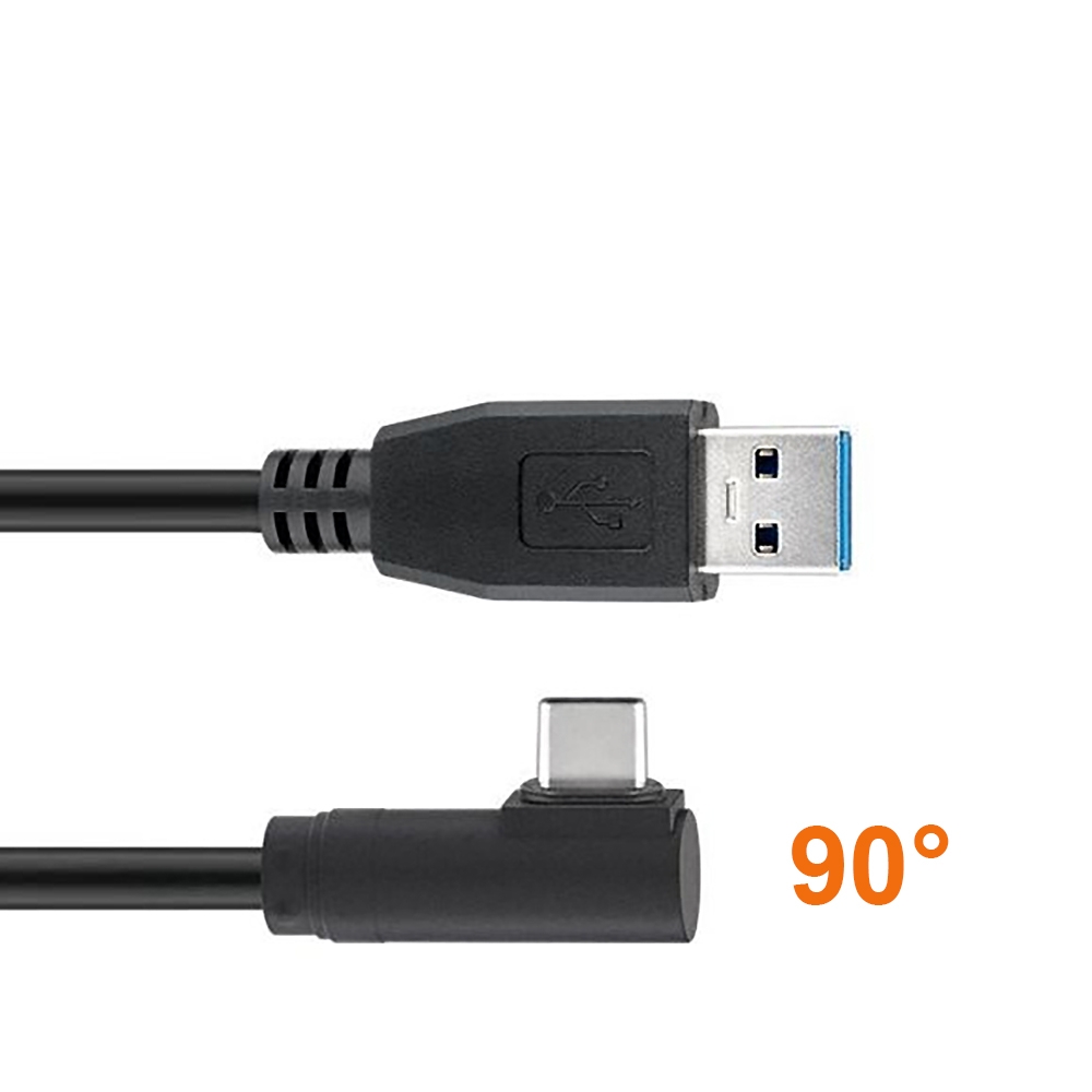 Câble USB Type-C™ mâle coudé à 90° vers USB 3.0 A mâle 3m