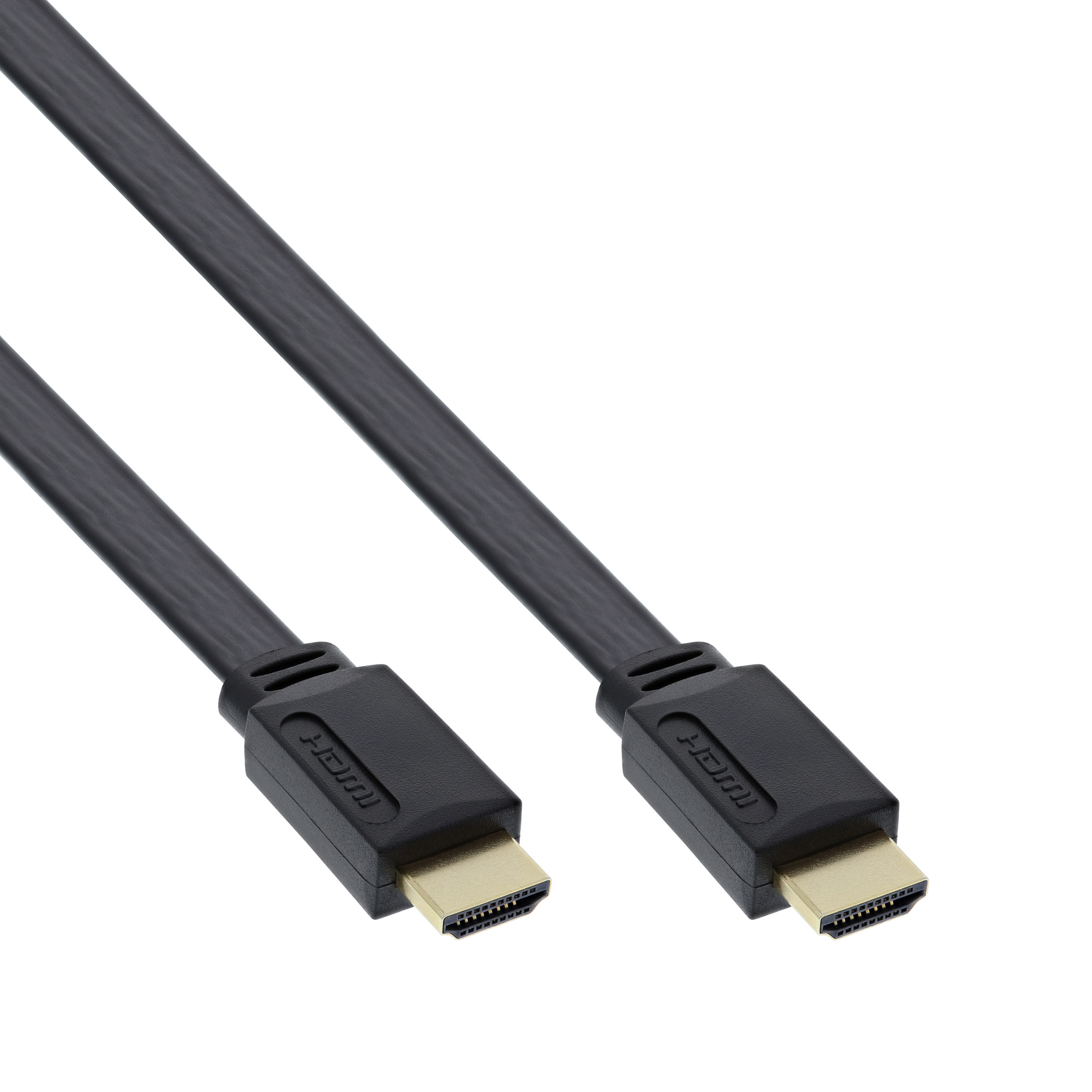 Câble plat HDMI, 2x HDMI A mâle, 4K 2K, avec Ethernet, 1m
