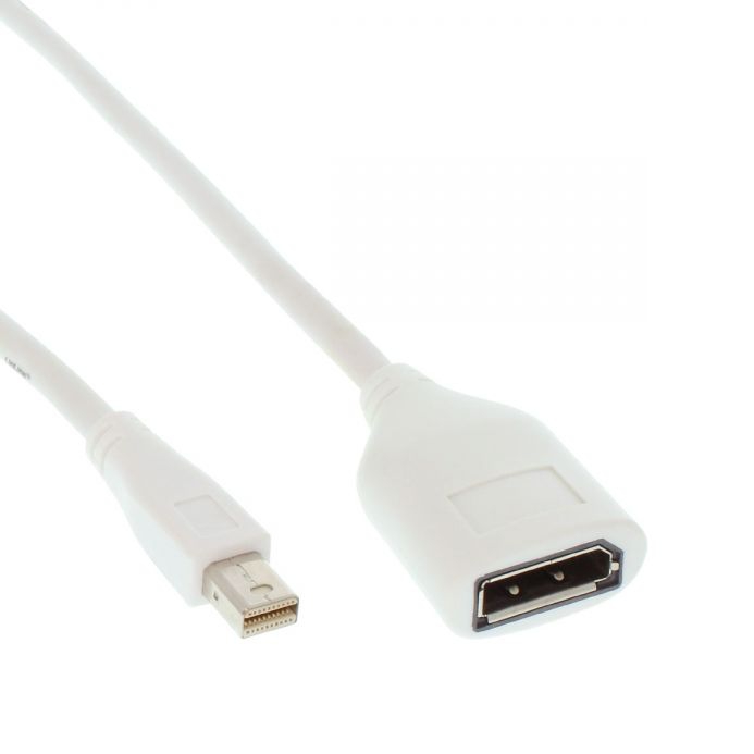 Câble Mini DisplayPort mâle vers DisplayPort femelle 1m