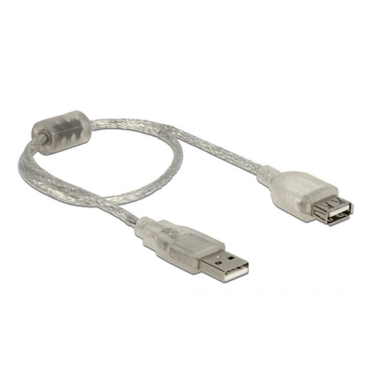 Rallonge USB 2.0 AA avec noyau de ferrite 30cm