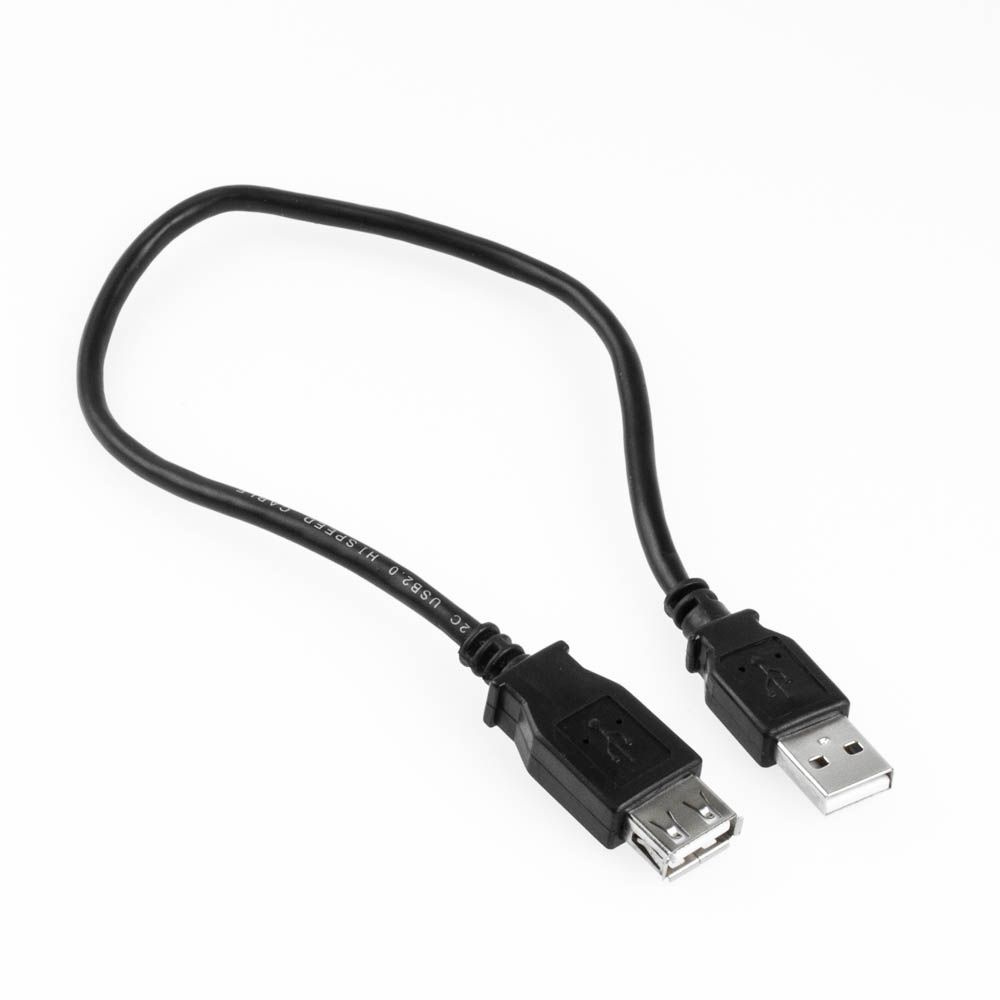 Rallonge USB A mâle-femelle NOIR 30cm