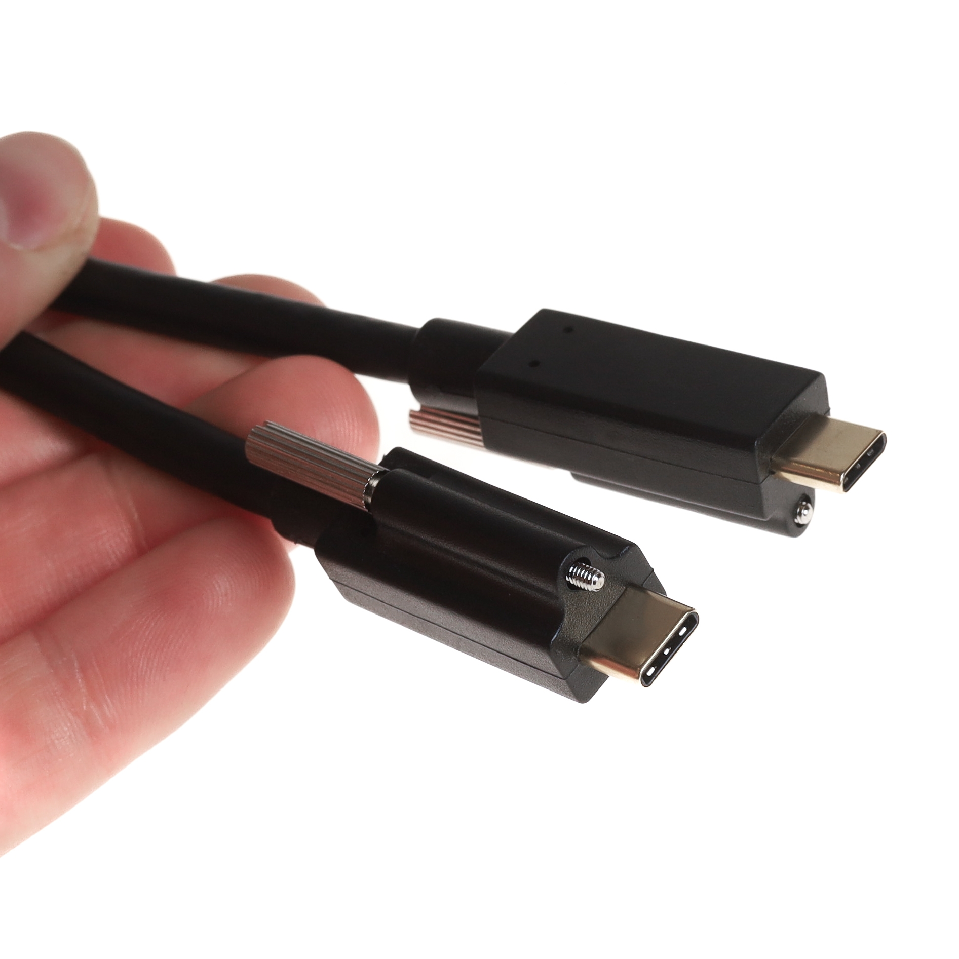 Câble USB Type-C™ avec des vis, C vers C, 10Gbps, 3A, 1m