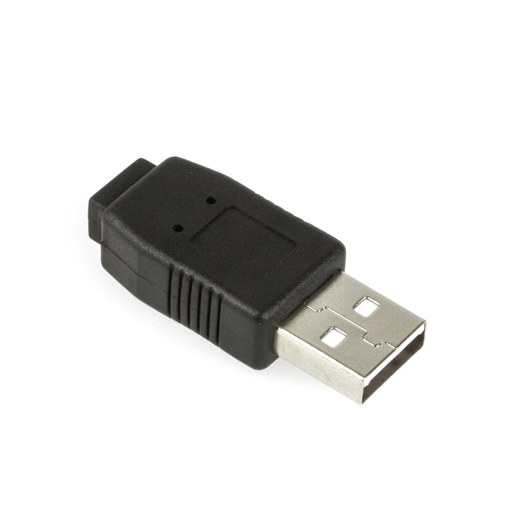 Adapter USB A male to USB Mini B female