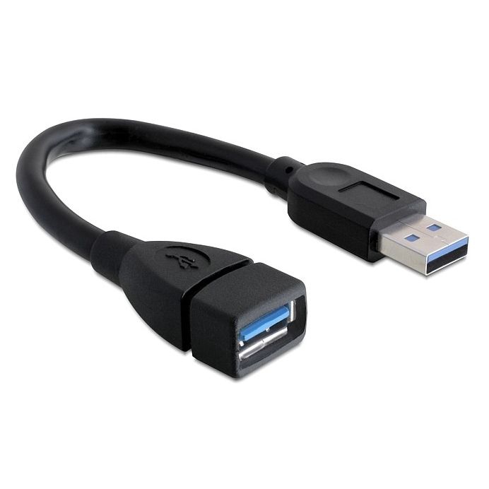 Rallonge USB 3.0 A mâle vers A femelle, très court, env. 15cm Rallonge USB 3.0 A mâle vers A femelle, très court, env. 15cm