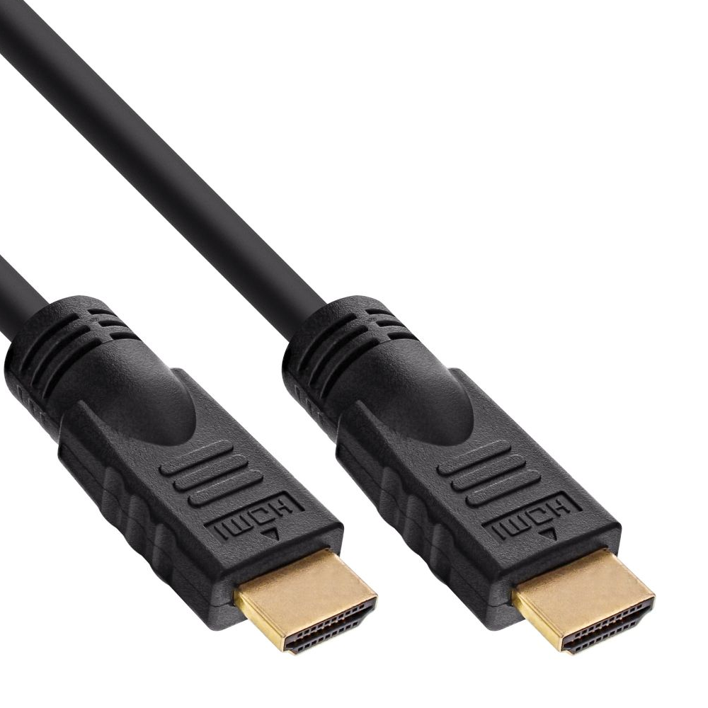 Câble HDMI avec 2x prise HDMI A 10m noir