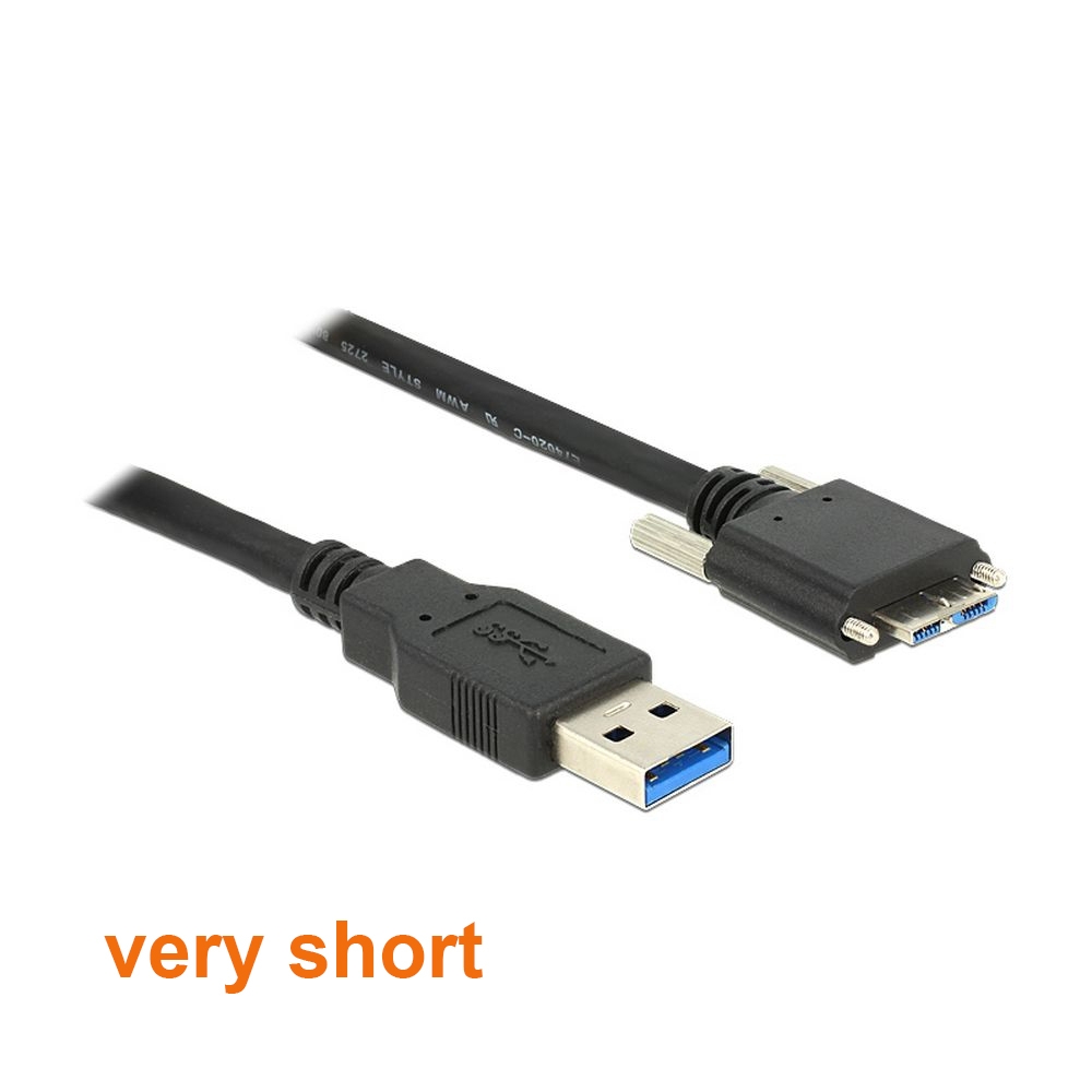 Câble USB 3.0 A vers MICRO B avec des vis 25cm