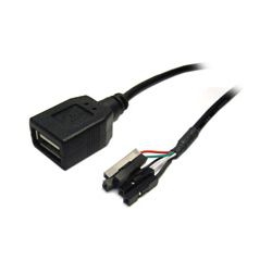 Adaptateur USB A femelle - prise carte-mère 95cm Adaptateur USB A femelle - prise carte-mère 95cm