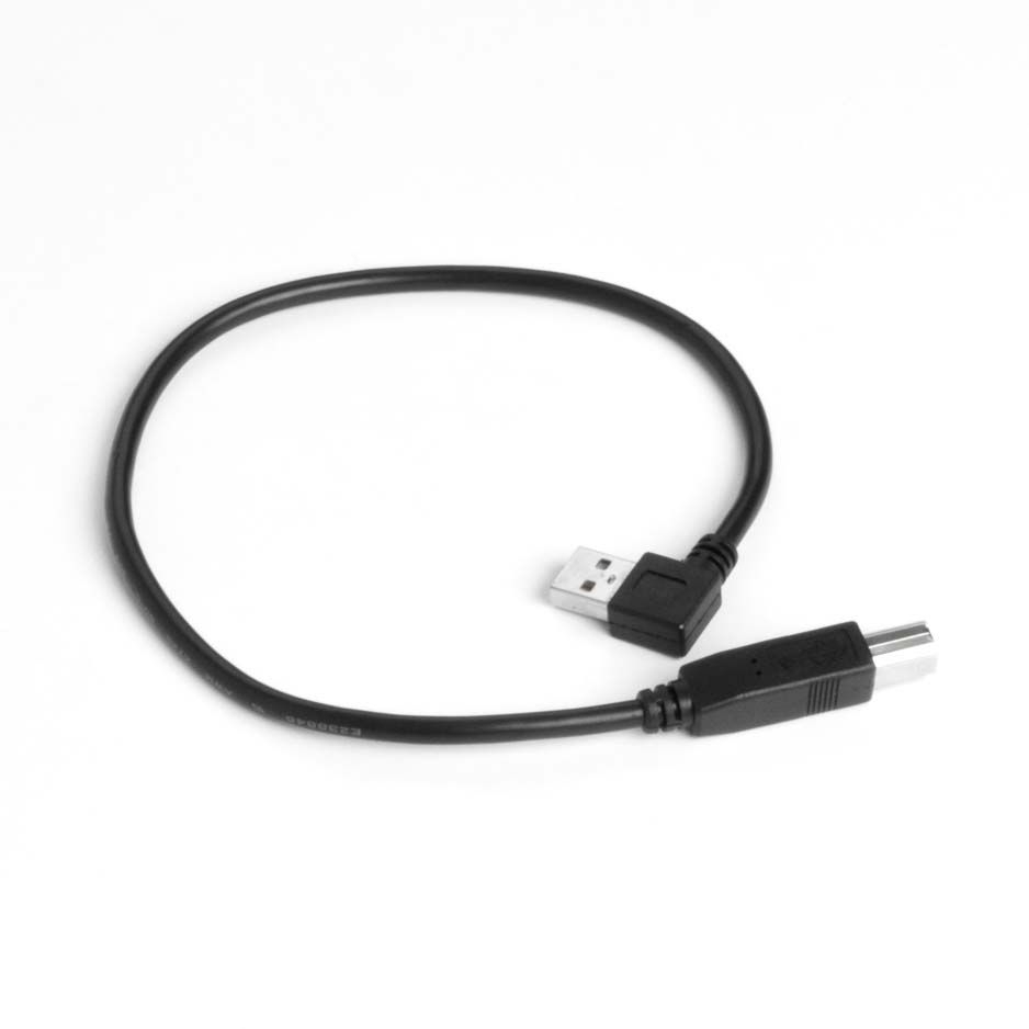 Câble USB 2.0 AB, fiche A coudé 90 À DROITE, 40cm Câble USB 2.0 AB, fiche A coudé 90 À DROITE, 40cm