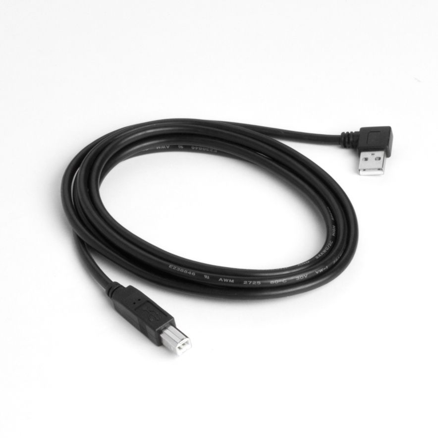 Câble USB 2.0 AB, fiche A coudé 90 À DROITE, 2m