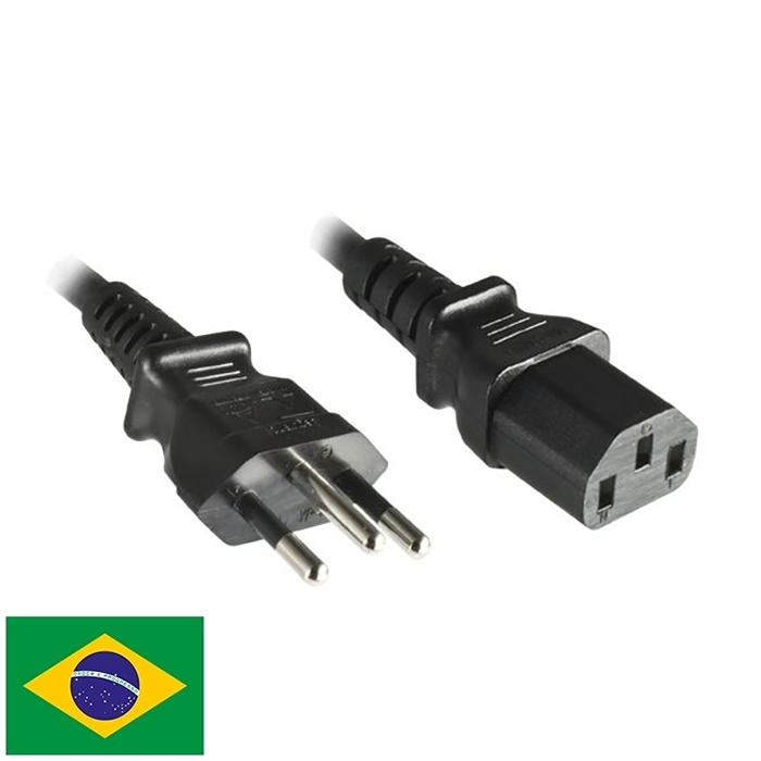 Câble d'alimentation secteur Brésil 3m