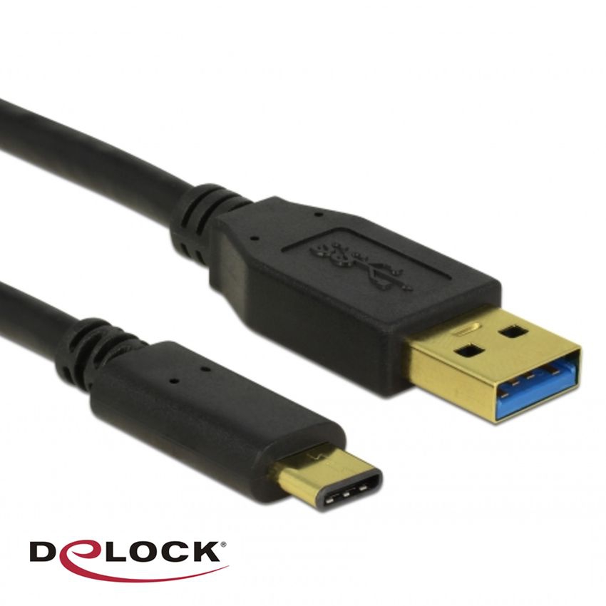 USB cable Type-C™ male to A male, USB 3.1 Gen. 2, 10 Gbps, 1m