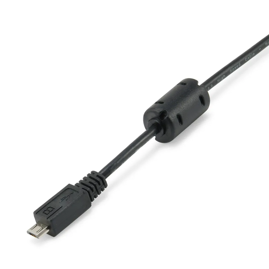 Câble USB 2.0 Micro B avec un noyau en ferrite, 1.8m