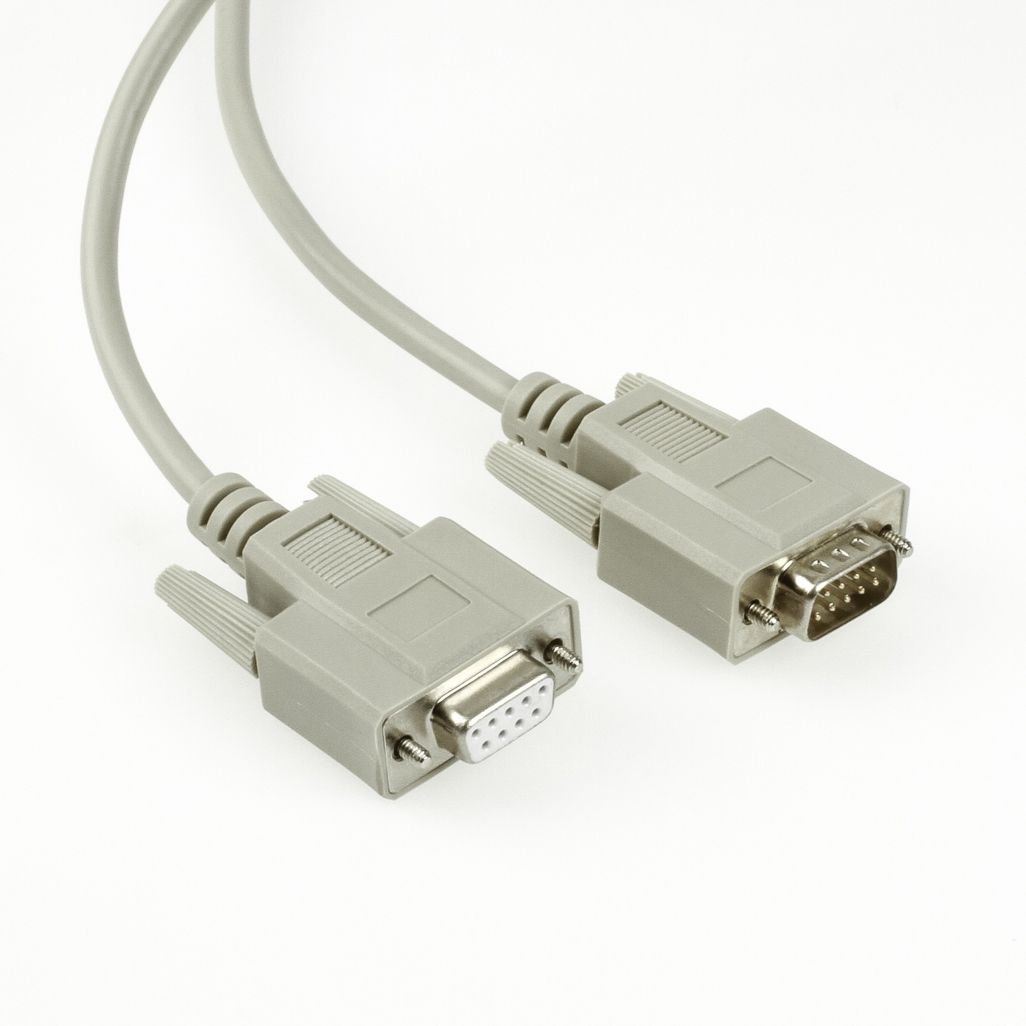 Câble série DB9 mâle vers DB9 femelle, 3m, p.ex. pour RS232
