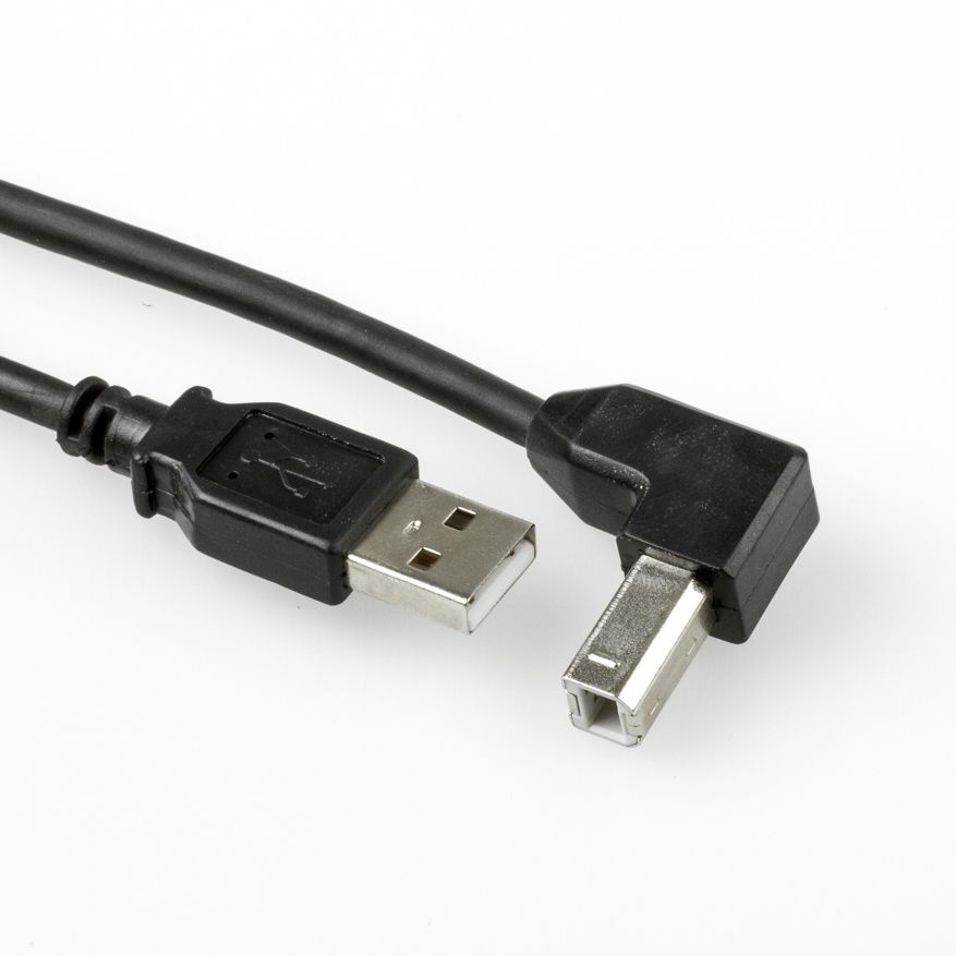 Câble USB B coudé 90 VERS LE BAS 3m