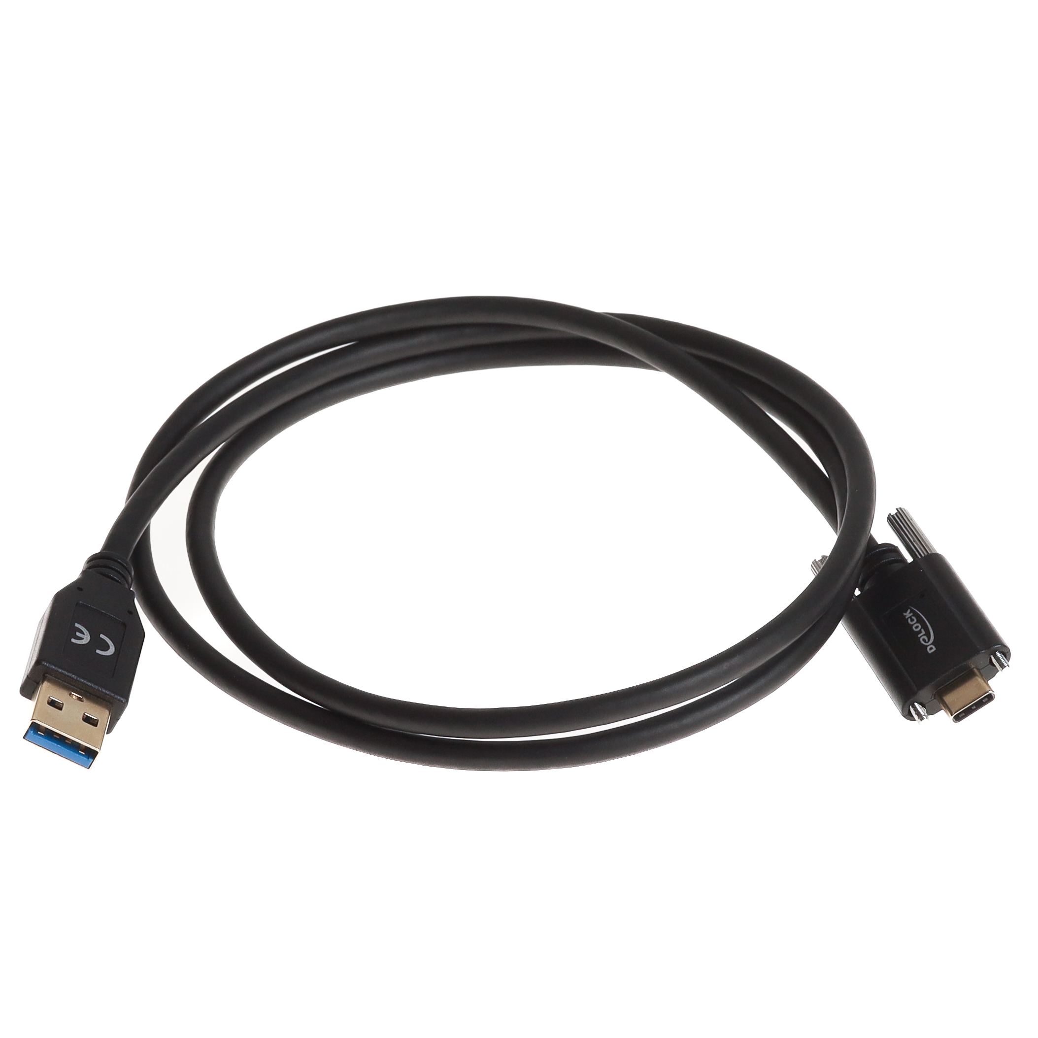 Câble USB 10 Gbps, connecteur de type A vers connecteur USB Type-C™, avec vis sur le côté, 1 m