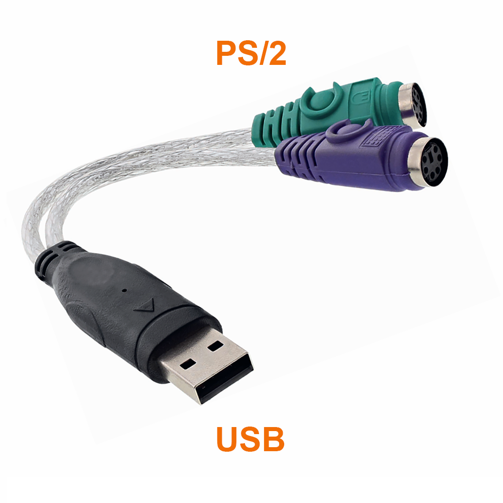 Adaptateur USB vers 2x PS/2 pour clavier et souris