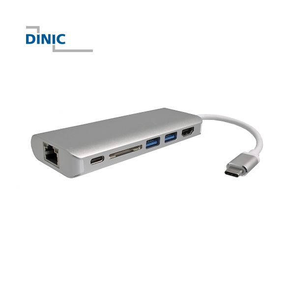 USB 3.1 Typ C 2-Port HUB, RJ45, HDMI, SD Card-Reader