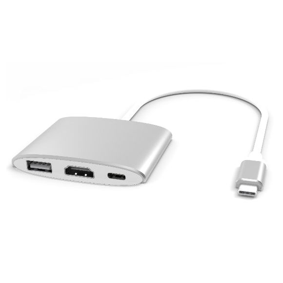 USB 3.1 Adapter Gen.2 Typ C auf HDMI, USB + Typ C mit PD