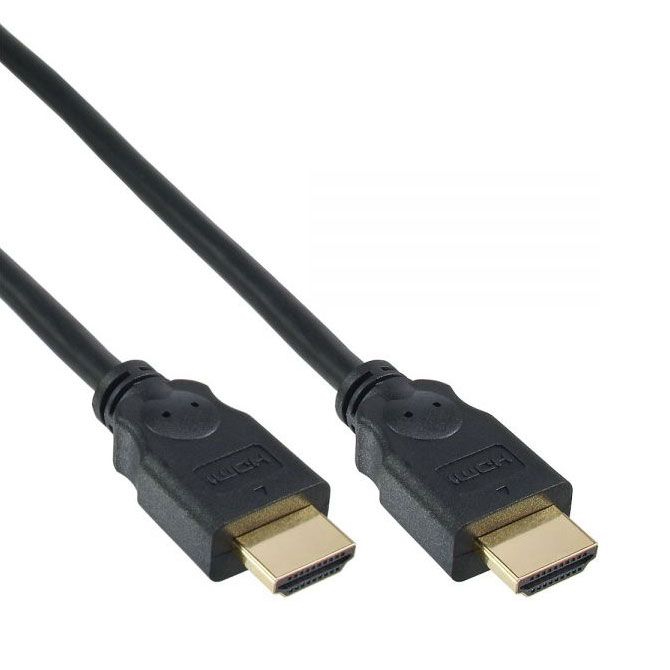 Câble HDMI avec 2x prise HDMI A 30cm noir