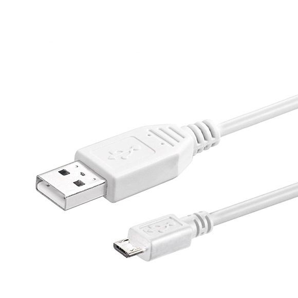 Câble USB 2.0 prise A vers MICRO-B blanc 60cm