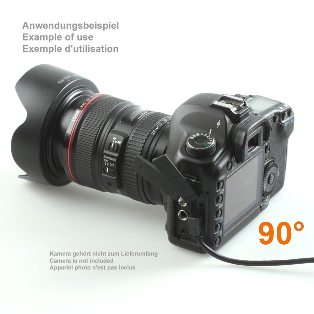 Câble MINI USB coudée: USB A vers MINI-B 90° À DROITE 3m