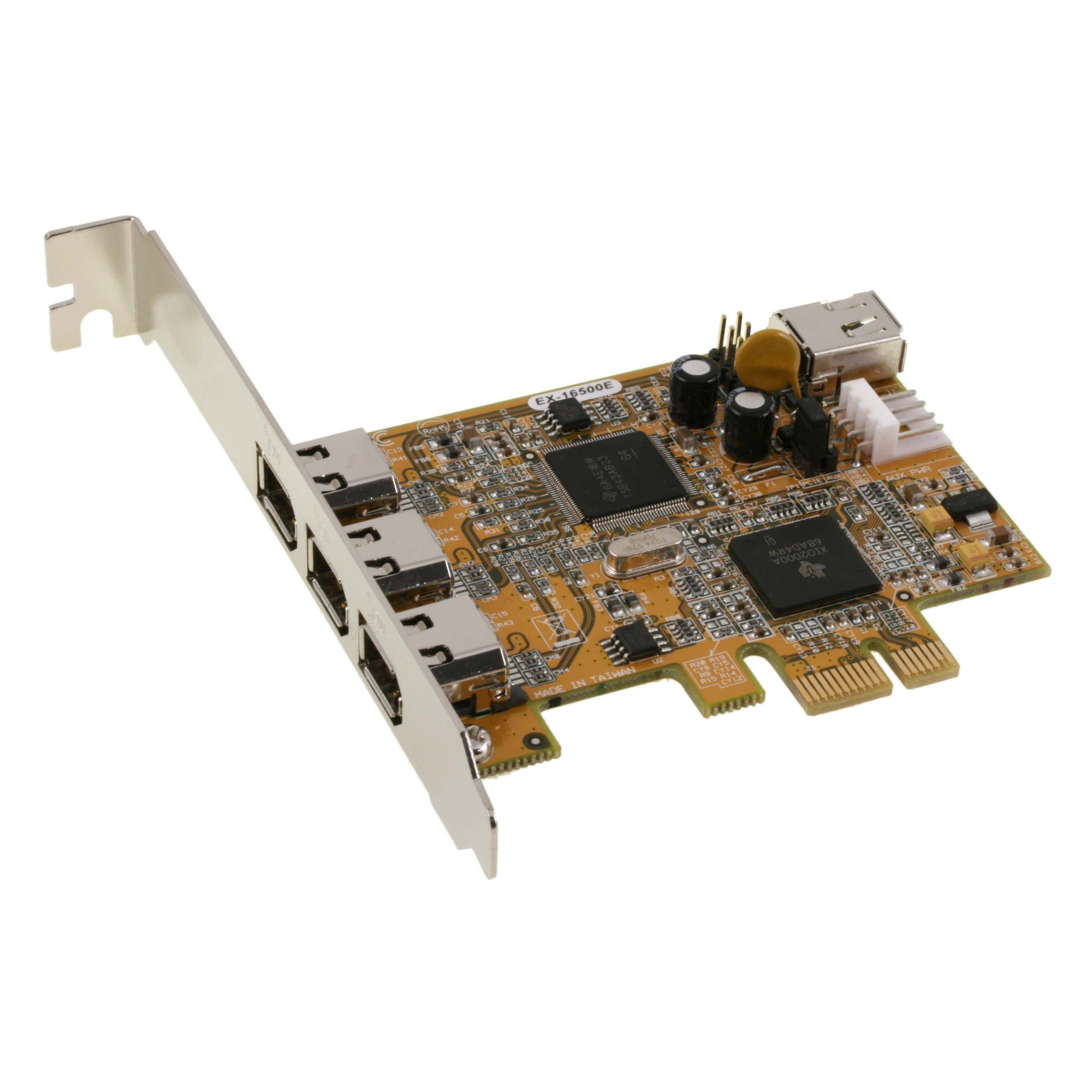 Adaptateur FireWire 400 PCI Express X1 avec TI TSB43AB23 + XIO2000A