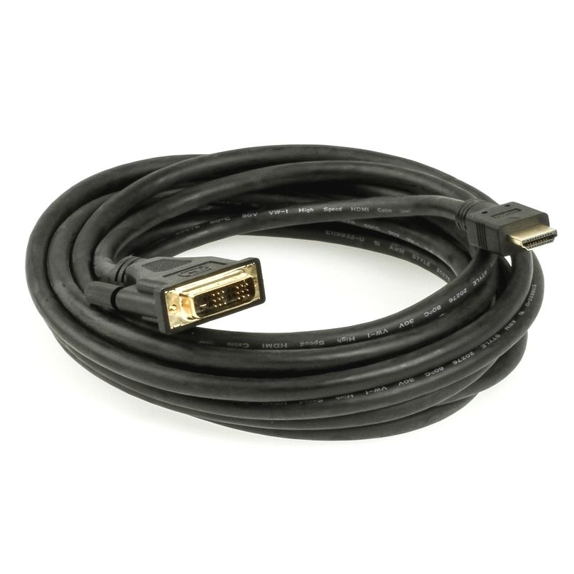 Câble vidéo HDMI vers DVI, modèle DVI 18+1, 5m Câble vidéo HDMI vers DVI, modèle DVI 18+1, 5m