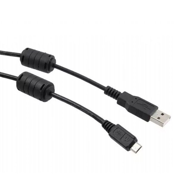 Câble USB 2.0 Micro B qualité PREMIUM+ avec 2 noyaux de ferrite, 1m
