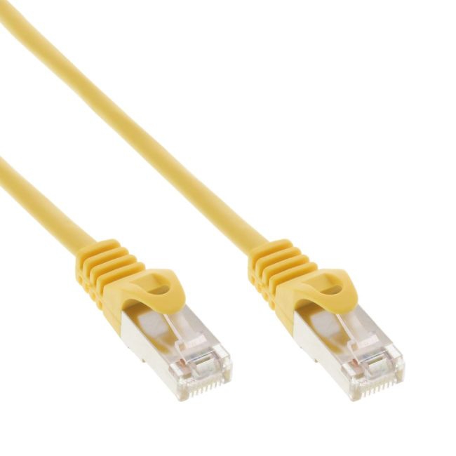 Câble de réseau Ethernet LAN Cat5e 2m JAUNE