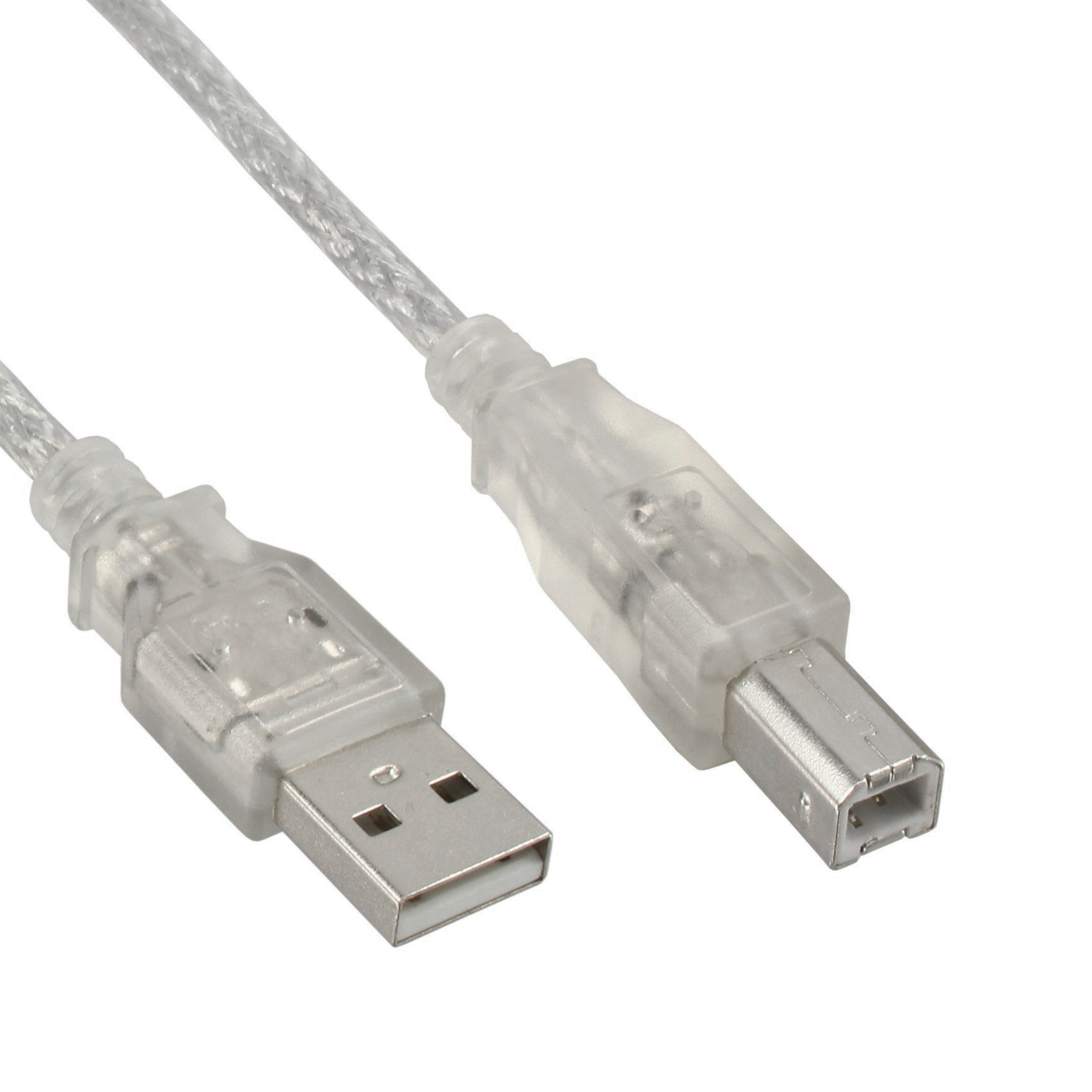 Câble USB 2.0 QUALITÉ PREMIUM A-vers-B argent 2m