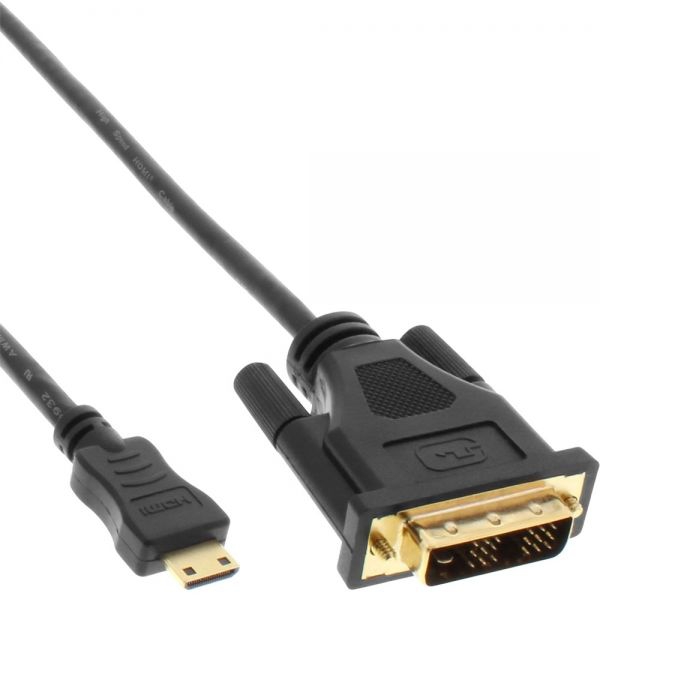 Câble Mini HDMI (C) vers DVI 50cm Câble Mini HDMI (C) vers DVI 50cm