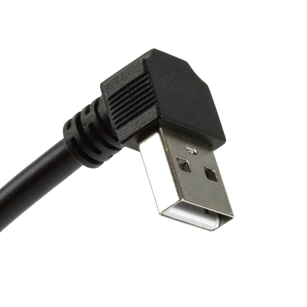 Câble USB avec prise A coudée 90° VERS LE BAS 50cm