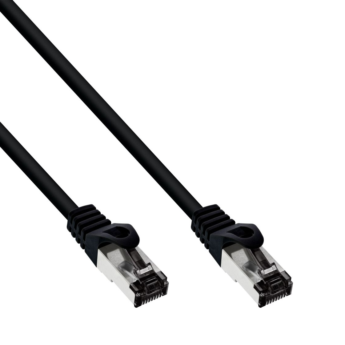 Patch Cable S/FTP PiMF Cat.8.1 halogen free 2000MHz black 0.5m