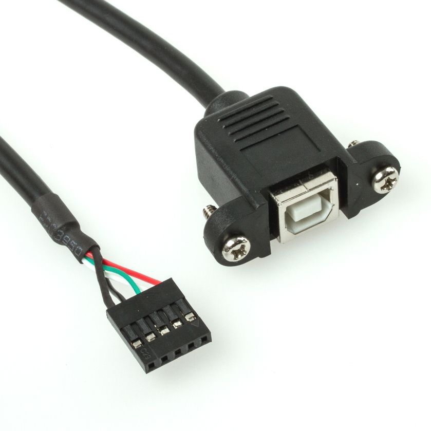 Câble USB à visser B vers fiche carte mère 30cm