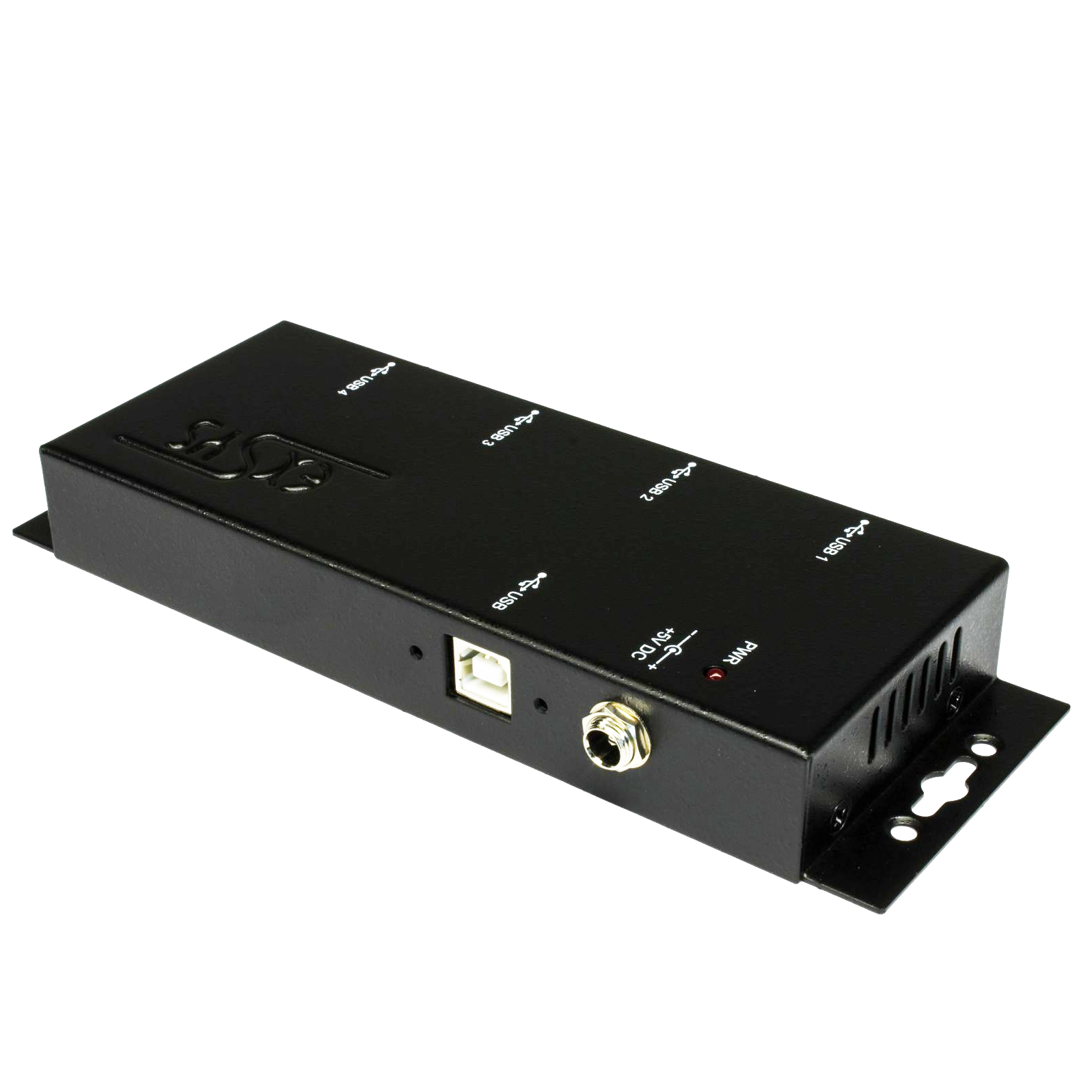 USB 2.0 HUB concentrateur 4 ports, version pour usage industriel (boîtier métallique), EXSYS