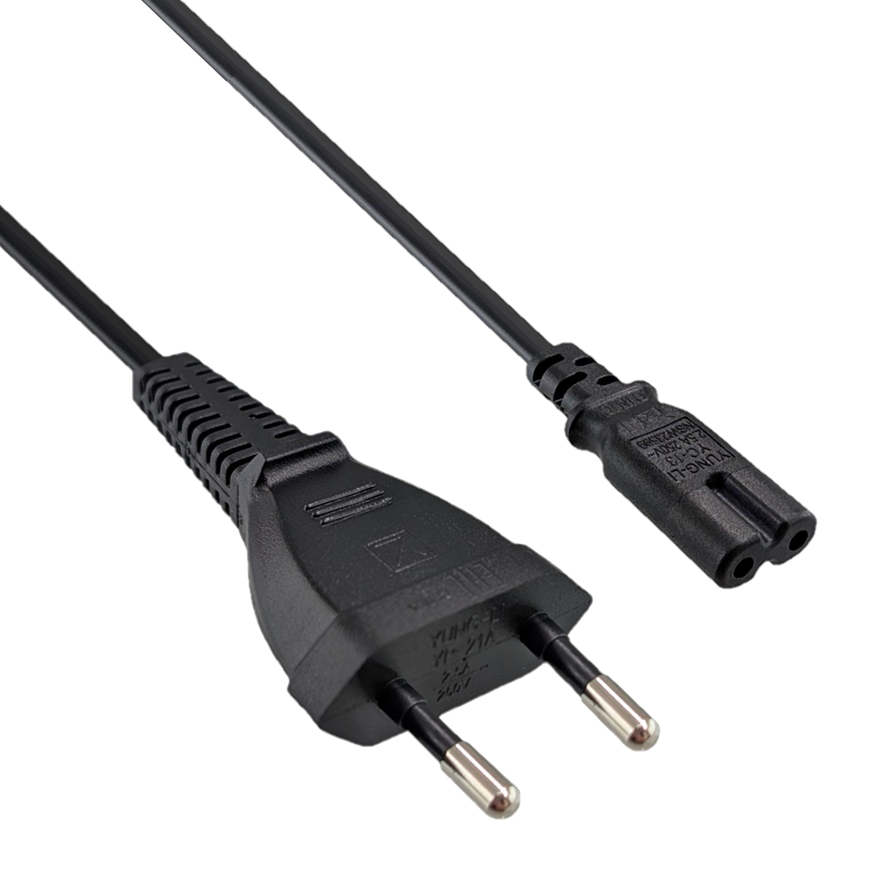 Cordon électrique secteur bipolaire 180cm