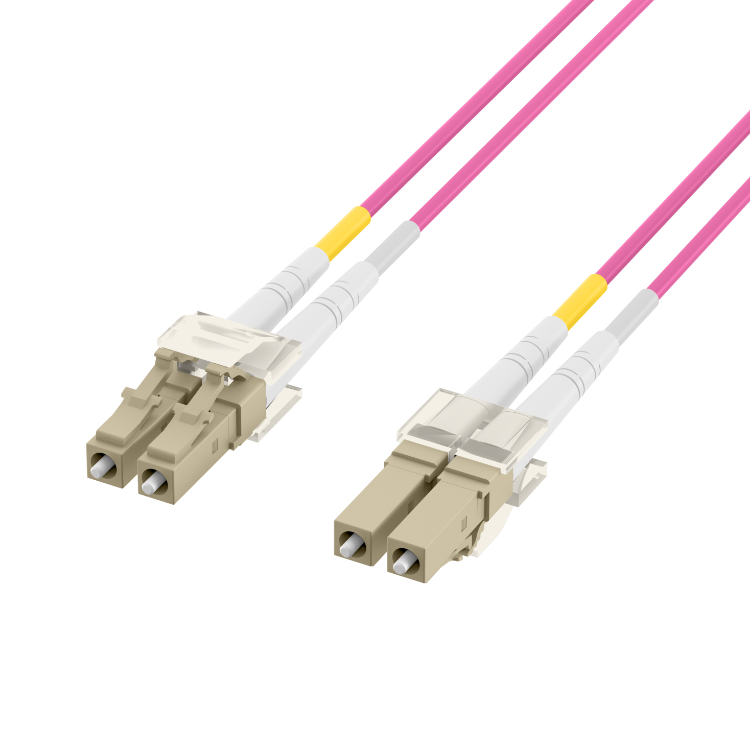 Câble de fibre optic LC vers LC DUPLEX 50/125µm OM4 7.5m