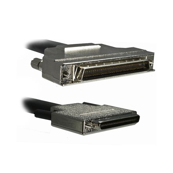 Câble SCSI LVD-SE VHDCI vers HD68, connecteurs métalliques, 2m