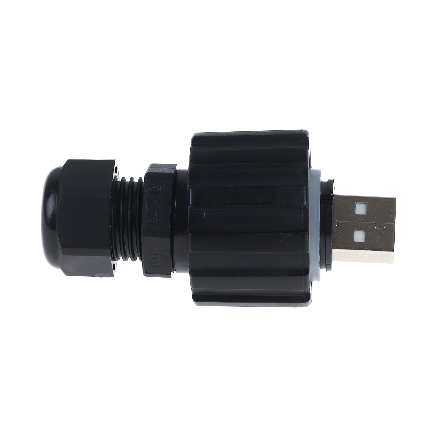 CONEC connecteur USB 2.0 A mâle, à souder, baïonnette, IP67, CONEC 17-200121